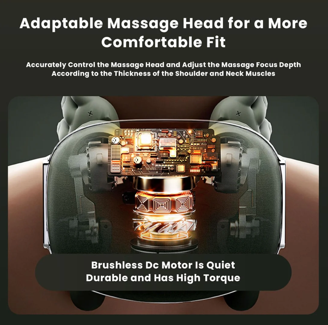 Healium Heated Massager, Deep tissue 4D with Human Hand stimulation