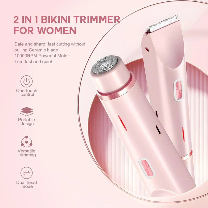 2-in-1 Electric Hair Trimmer & Shaver