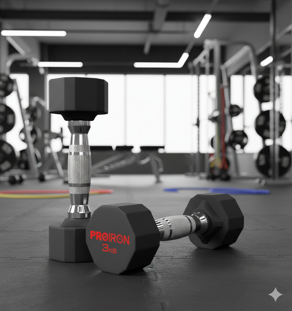 PROIRON Rubber Dumbbells