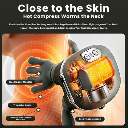 Healium Heated Massager, Deep tissue 4D with Human Hand stimulation